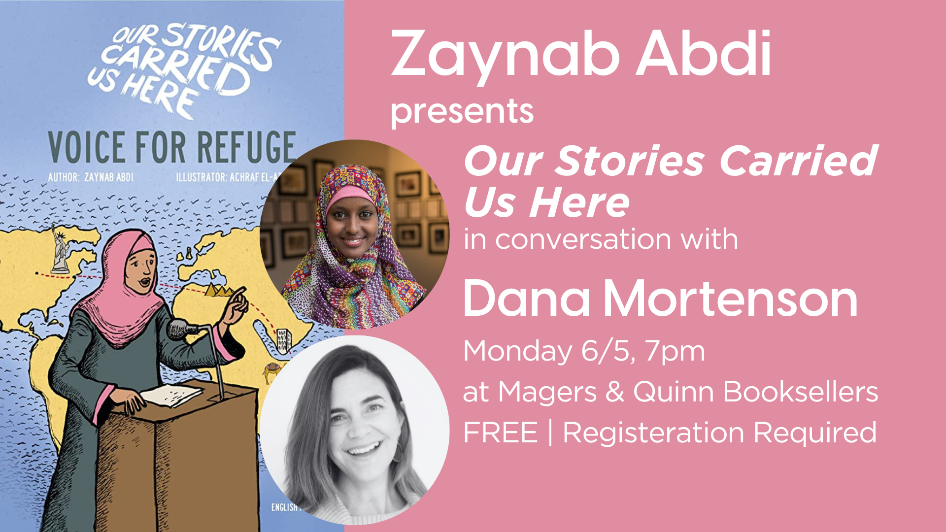 Zaynab Abdi Presents Our Stories Carried Us Here in Conversation with Dana Mortenson